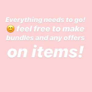 Feel free to make offers etc!☀️☀️
